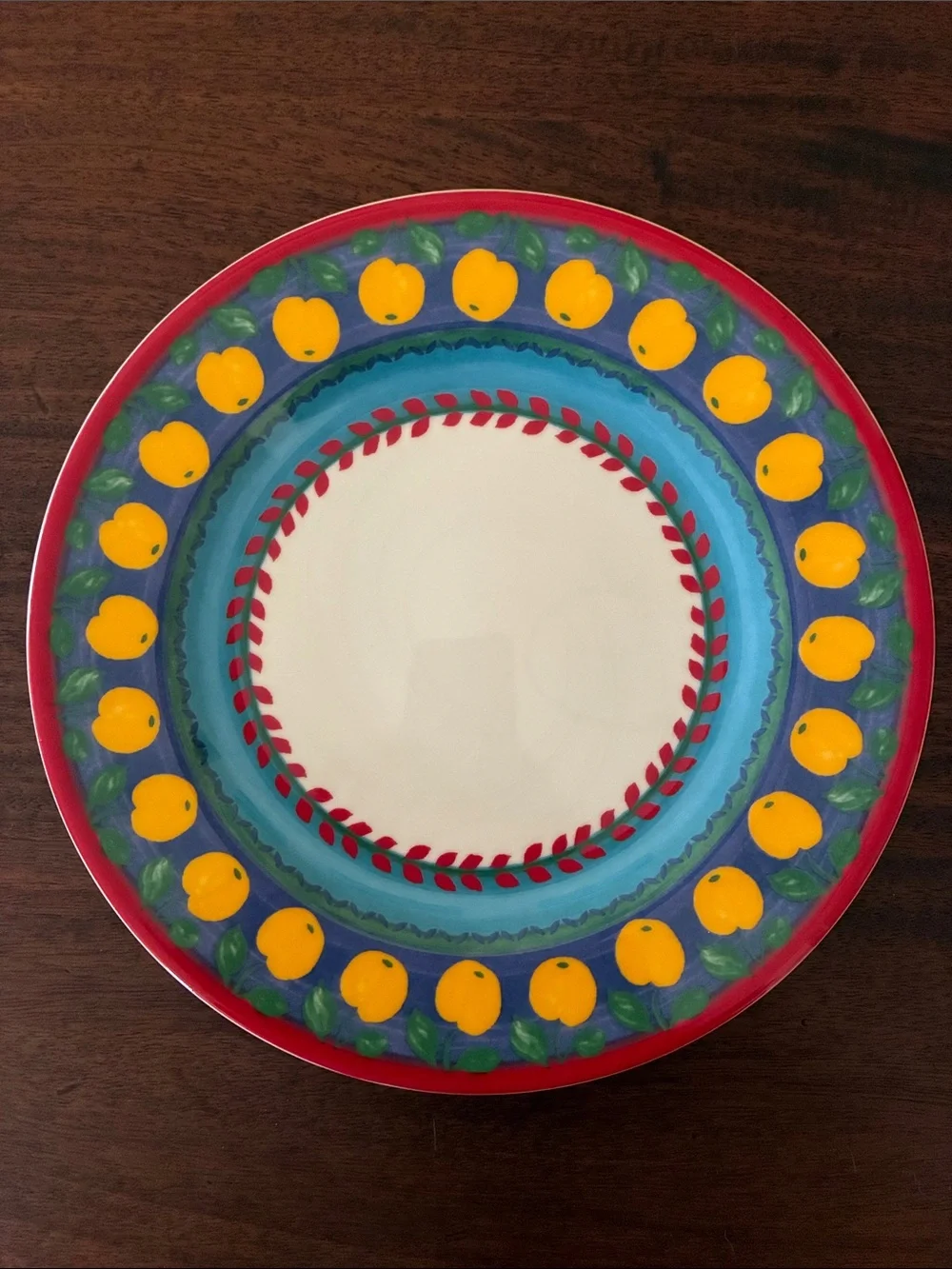 3 Vista Alegre Portugal Plates - Fruit Fantasy Cherries, Apples & Grapes